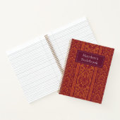 Lotus Luxe Tapestry Patroon - De Witte Lotus Notitieboek (Binnen)