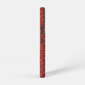 Lotus Luxe Tapestry Patroon - De Witte Lotus Samsung Galaxy Hoesje (Rechterkant)