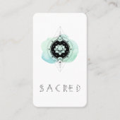 ** Lotus Maan naar Nirvana heilig symbool Visitekaartje (Voorkant)