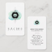 ** Lotus Maan naar Nirvana heilig symbool Visitekaartje (Voorkant / Achterkant)