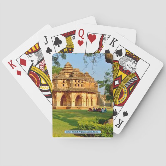 Lotus Mahal, Vijayanagara, India Pokerkaarten (Achterkant)