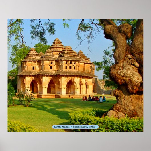 Lotus Mahal, Vijayanagara, India Poster (Voorkant)