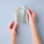 Lotus Makeup Artist Beauty Salon Lashes Flyer Grey (Hand)