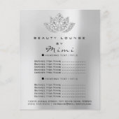 Lotus Makeup Artist Beauty Salon Lashes Flyer Grey (Voorkant)