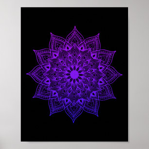 Lotus Mandala Boeddha Zen Kunst Succulent Botanisc Poster