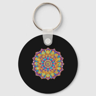Lotus Mandala Boho Yoga Meditatie  Sleutelhanger