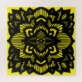 Lotus mandala design Gift Bag Kaart Magnet Legpuzzel (Horizontaal)