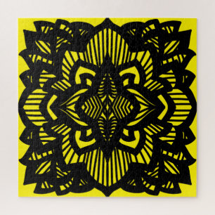 Lotus mandala design Gift Bag Kaart Magnet Legpuzzel