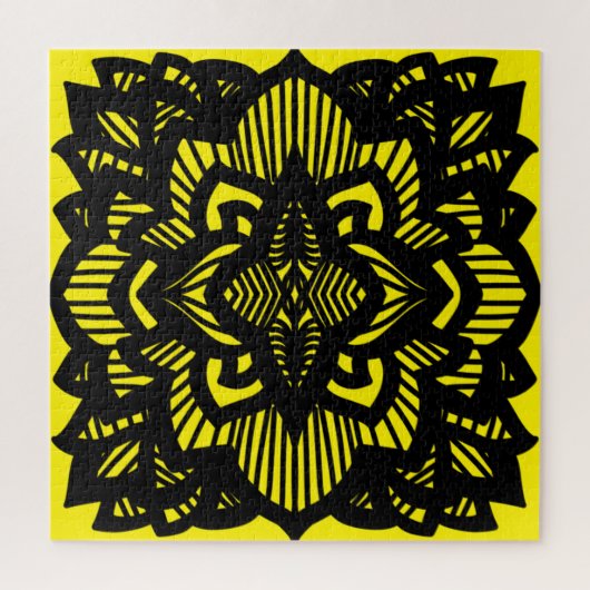 Lotus mandala design Gift Bag Kaart Magnet Legpuzzel (Verticaal)