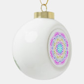 Lotus Mandala Design Keramische Bal Ornament (Links)