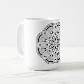 Lotus Mandala Design Koffiemok (Voorkant links)