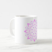 Lotus Mandala Design Koffiemok (Voorkant links)