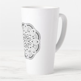 Lotus Mandala Design Latte Mok