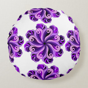 Lotus Mandala Design Rond Kussen
