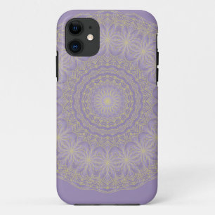 Lotus Mandala in Lila en goud Case-Mate iPhone Case