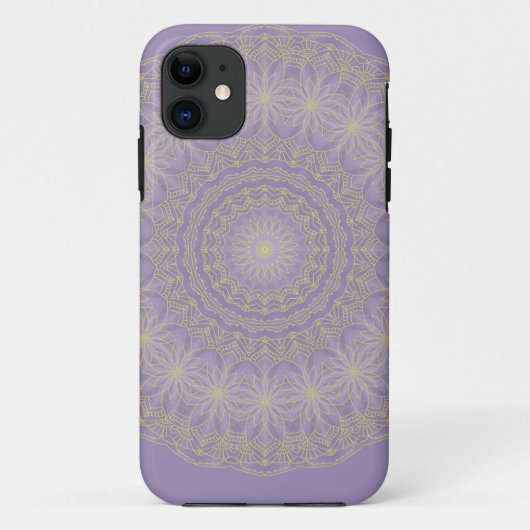 Lotus Mandala in Lila en goud Case-Mate iPhone Case (Achterkant)