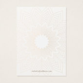 Lotus Mandala Jewelry Designer oormerring Visitekaartje (Achterkant)