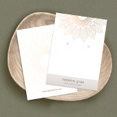 Lotus Mandala Jewelry Designer oormerring Visitekaartje