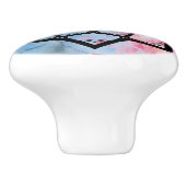 Lotus Mandala Keramische Knop (Zijkant)