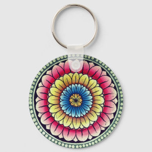 Lotus Mandala Sleutelhanger