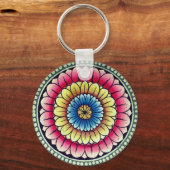 Lotus Mandala Sleutelhanger (Voorkant)