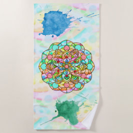 Lotus Mandala Strandlaken