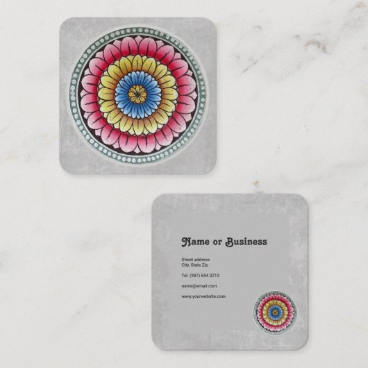 Lotus Mandala Visitekaartje (Voorkant / Achterkant)