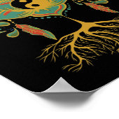 Lotus Mandala Yin Yang Sacred Geometry Spiritueel Poster (Hoek)