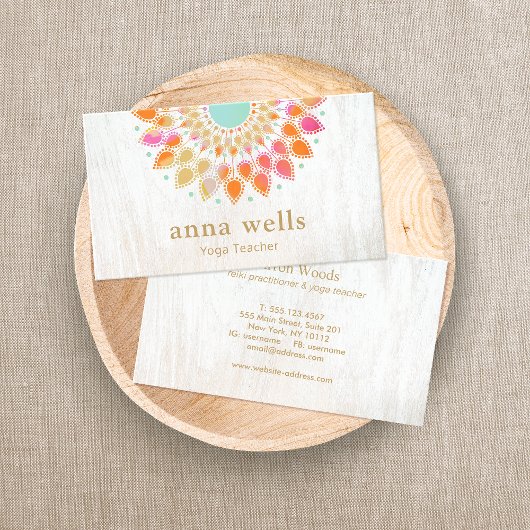 Lotus Mandala Yoga Docent Visitekaartje