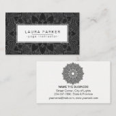 Lotus Mandala Yoga Instructor Fitness Visitekaartje (Voorkant / Achterkant)