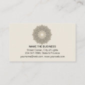 Lotus Mandala Yoga Instructor Fitness Visitekaartje (Achterkant)
