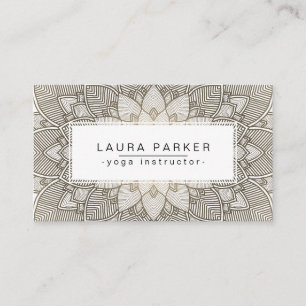Lotus Mandala Yoga Instructor Fitness Visitekaartje