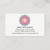 Lotus Mandala Yoga Instructor Fitness Visitekaartje (Achterkant)