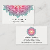 Lotus Mandala Yoga Instructor Fitness Visitekaartje (Voorkant / Achterkant)