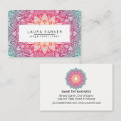 Lotus Mandala Yoga Instructor Meditation Holistic Visitekaartje (Voorkant / Achterkant)