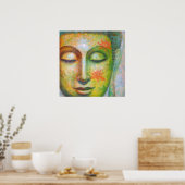 Lotus Meditation Buddha — spiritueel poster gedruk (Keuken)