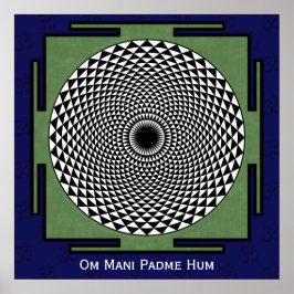 Lotus meditation dharma poster