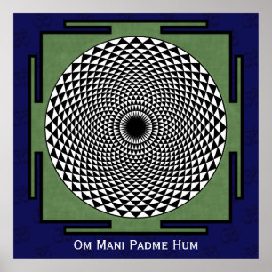 Lotus meditation dharma poster