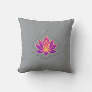 Lotus Meditation Pillow | Spiritual Home Decor Kussen