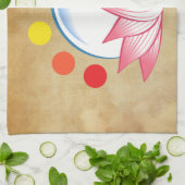 Lotus met chakra theedoek (Gevouwen)