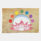 Lotus met chakra theedoek (Horizontaal)