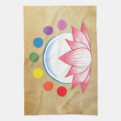 Lotus met chakra theedoek (Verticaal)
