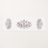 Lotus mit Konfetti-Muster Yogamat (Voorkant (horizontaal))