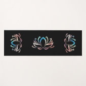 Lotus mit künstlerischem Farbverlauf Yogamat (Voorkant (horizontaal))