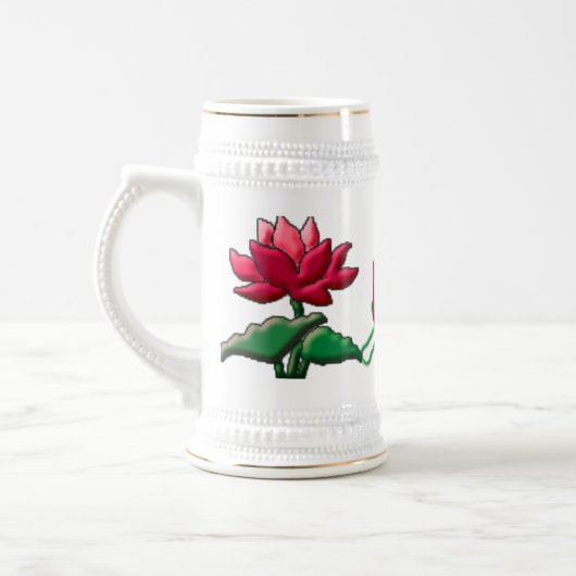 Lotus mod stein bierpul (Links)