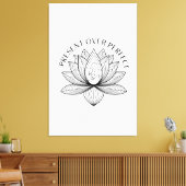 Lotus Moeder Kind Heden Mantra Kunst Canvas Afdruk (Insitu (Woonkamer))