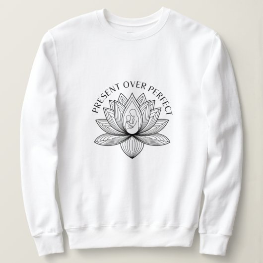 Lotus Moeder Kind Heden Mantra Kunst Trui (Design voorkant)