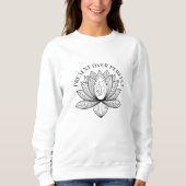 Lotus Moeder Kind Heden Mantra Kunst Trui (Voorkant)