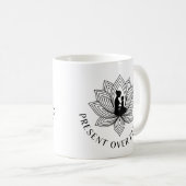 Lotus Moeder Kind Present Mantra Kunst Koffiemok (Voorkant rechts)