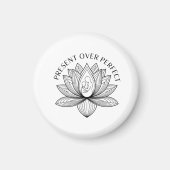 Lotus Moeder Kind Present Mantra Kunst Magneet (Voorkant)